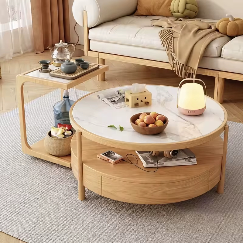 [PRE-ORDER] Modern Living Room Furniture Round Smart Kettle Side Table
