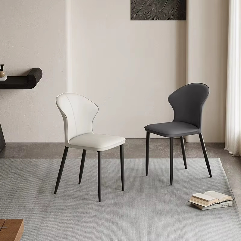 PRE ORDER / BTO PACKAGE - A - DINING CHAIR - Nordic Modern Cream and Gray Chair Contemporary Leisure 