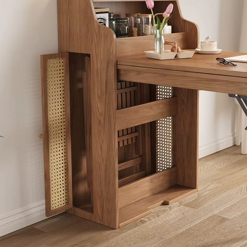 PRE-ORDER Solid Wood Folding Table Small Household Telescopic Dining Table 