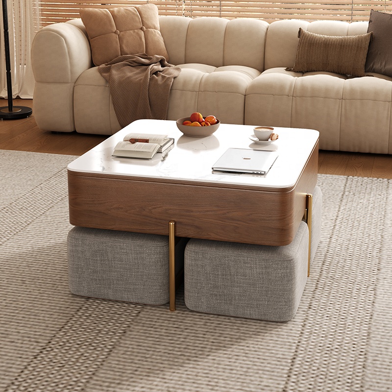 [PRE-ORDER] Modern Simple Modern and Minimalist Living Spaces Square Storage Coffee Table