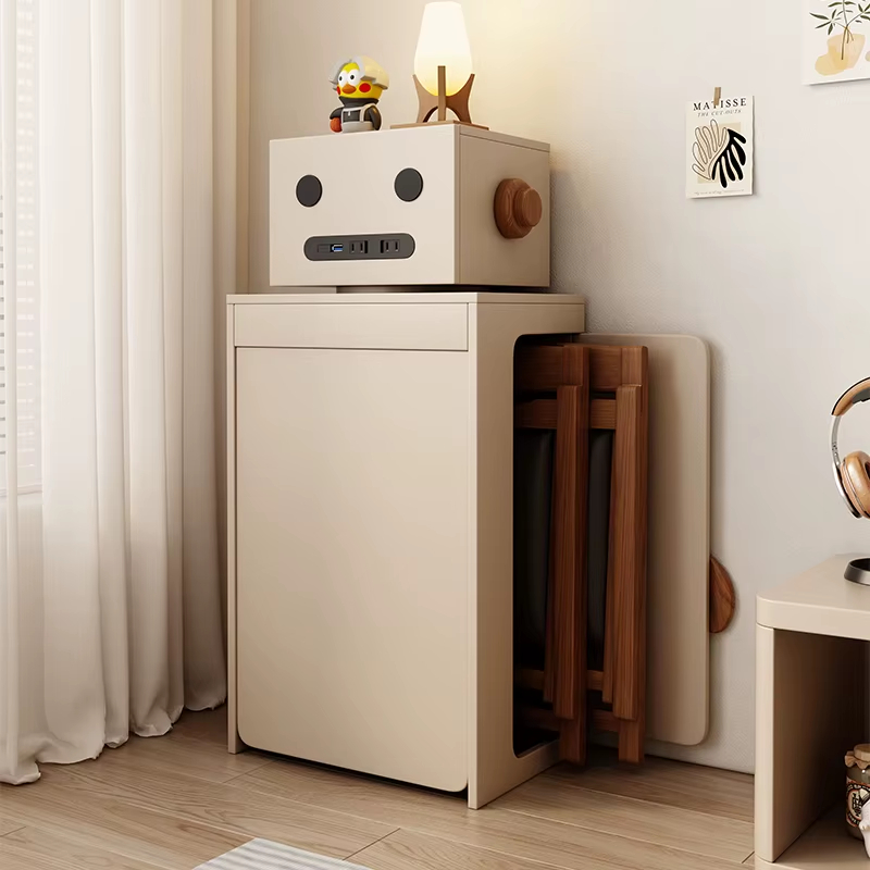 PRE-ORDER Small Apartment Folding Telescopic Table Modern Creative Home Multi-Functional Storage Table