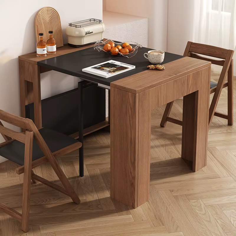 PRE-ORDER Nordic Modern Kitchen Furniture Foldable Wooden Coffee and Dining Tables 