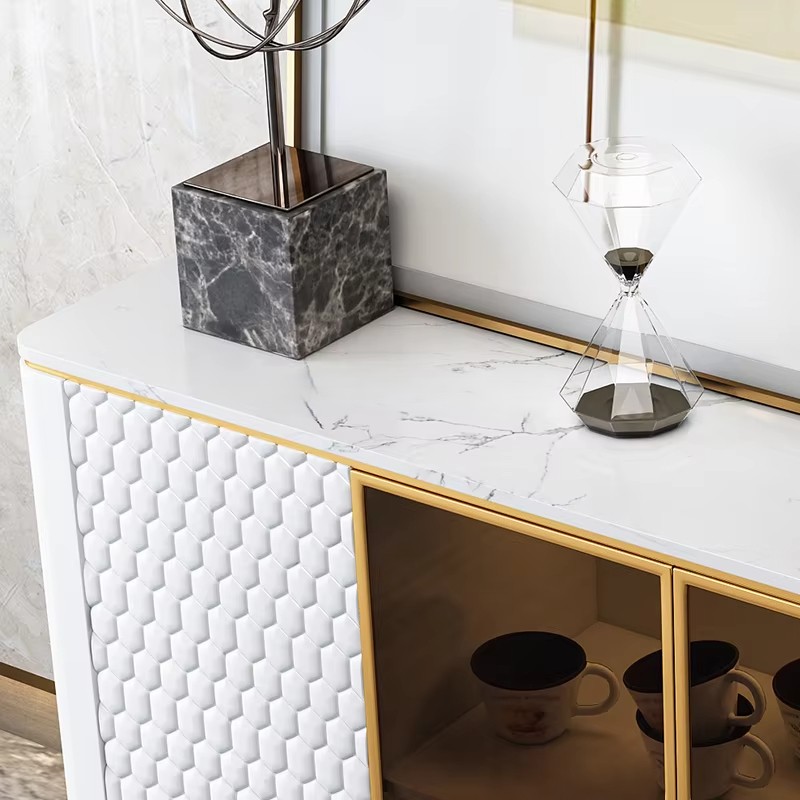 PRE-ORDER Side Cabinet Living Room Storage Console Table