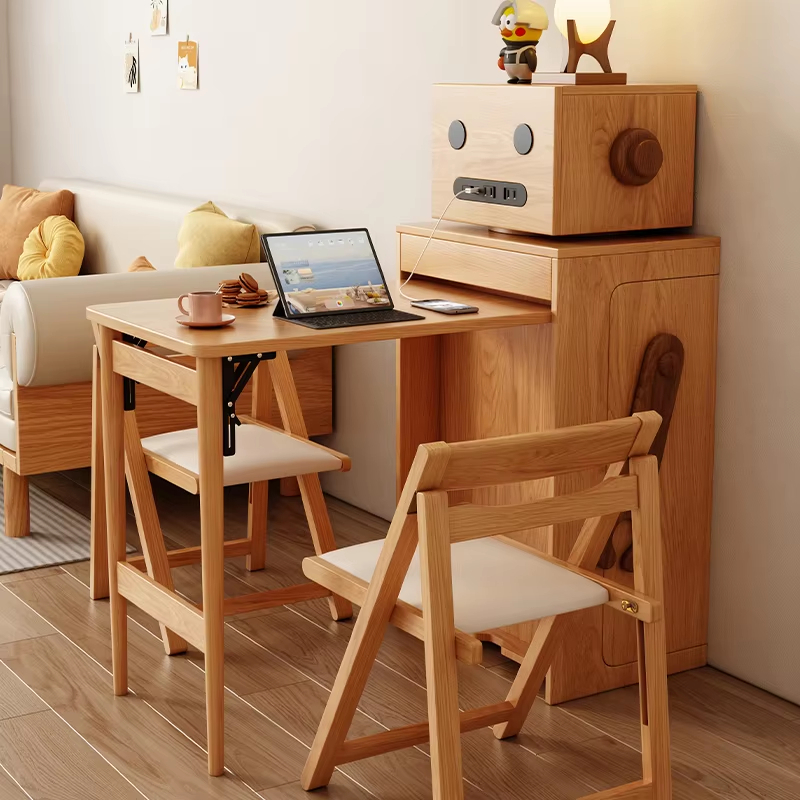 PRE-ORDER Small Apartment Folding Telescopic Table Modern Creative Home Multi-Functional Storage Table