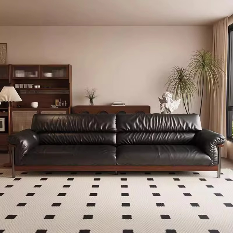  Modern Luxury Genuine Leather Sofa
