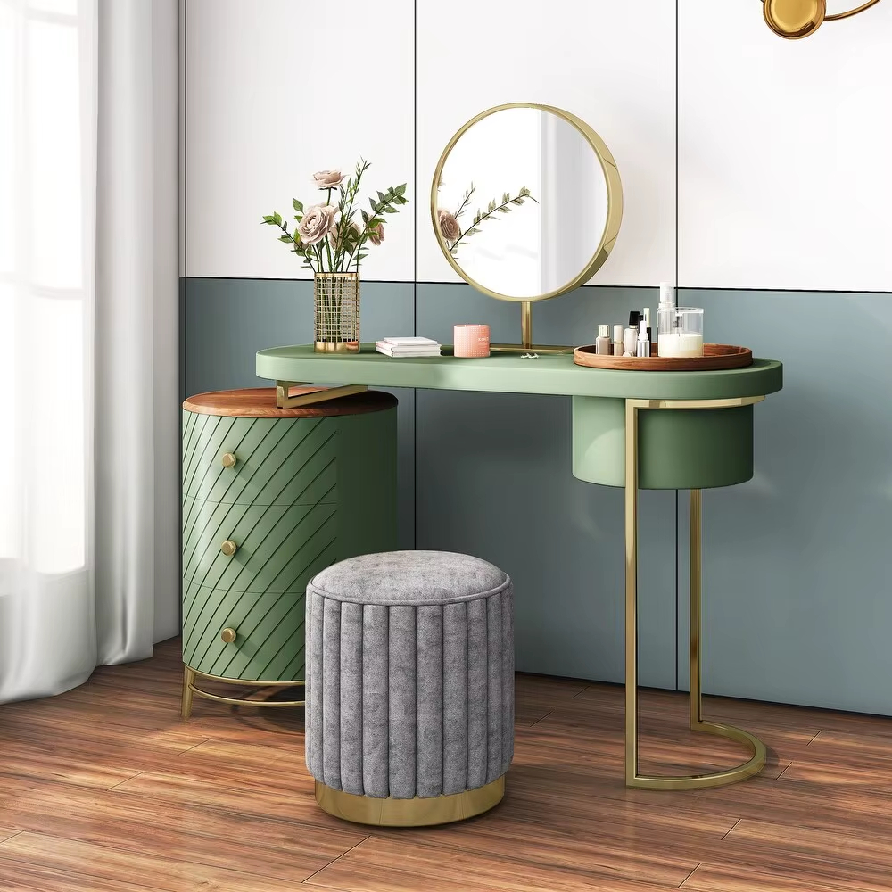 PRE-ORDER Modern Solid Wood Bedroom Furniture Light Luxury Makeup Vanity Table