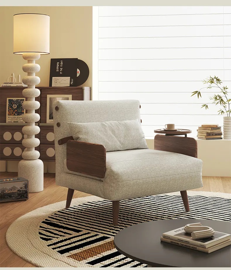 [PRE-ORDER] Anthony Sofa Bed: New Model, Single-Size, 2-in-1 Multifunctional, Mid-Century Style.