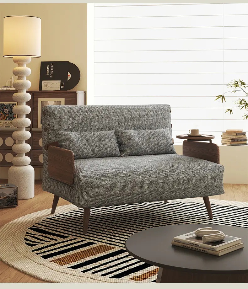[PRE-ORDER] Anthony Sofa Bed: New Model, Single-Size, 2-in-1 Multifunctional, Mid-Century Style.