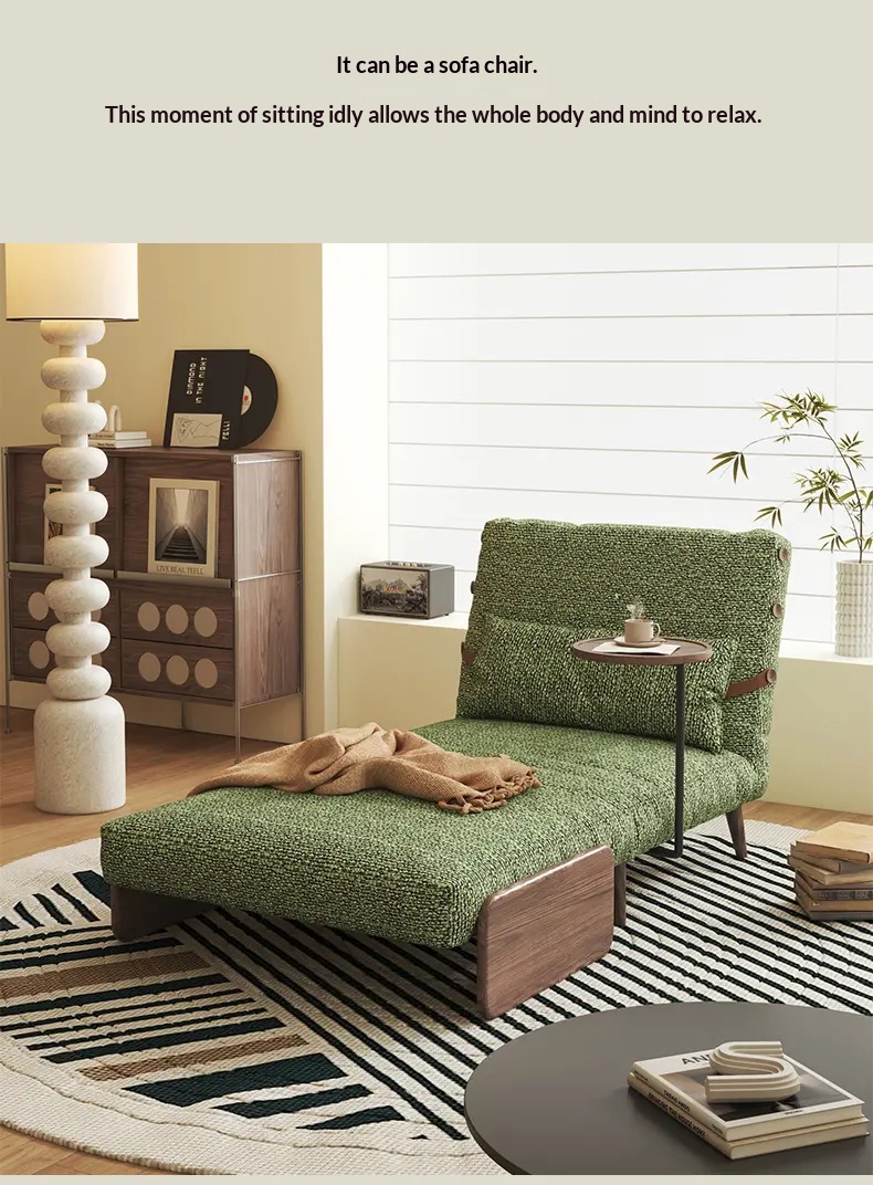[PRE-ORDER] Anthony Sofa Bed: New Model, Single-Size, 2-in-1 Multifunctional, Mid-Century Style.