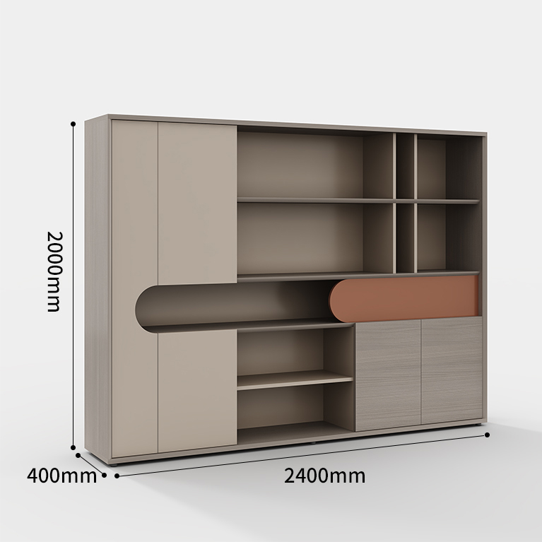 (Pre-order) Customized high-end file cabinet, office storage floor cabinet, archive cabinet, simple and modern boss desk, matching bookcase
