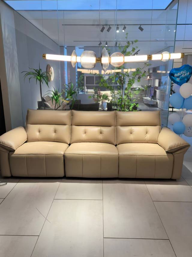 ( PRE - ORDER ) MEERKAT SHOWROOM Top-Grain Leather Electric Recliner Sofa – Modern Zero-Wall Design for Living Room