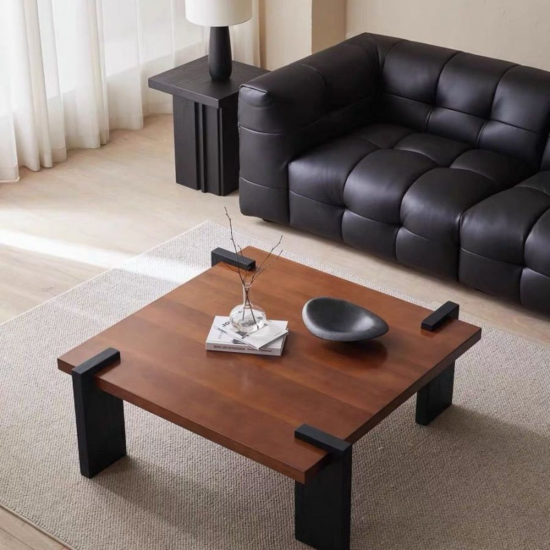 [PRE-ORDER] Customizable Solid Oak Vintage style solid wood coffee table, new style for living room.