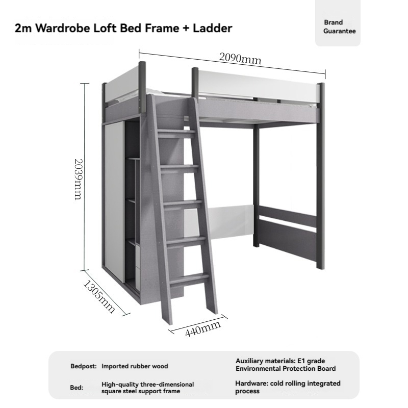 【Showroom】 Staggered bunk beds adult small household multifunctional combination high and low bunks two staggered type bunk beds-Smart-Living