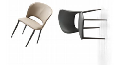 PRE ORDER / BTO PACKAGE - A - DINING CHAIR - Minimalist designer restaurant dining chair simple modern leather dining table chair 