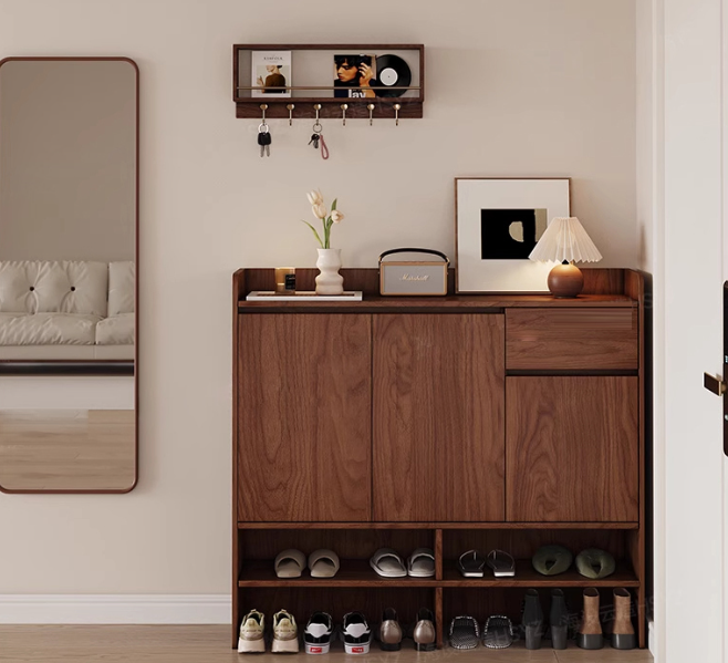 [PRE-ORDER] ENF-grade custom solid wood shoe cabinet