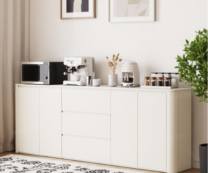 [PRE-ORDER] Custom-made curved sideboard ENF-grade kitchen cabinet