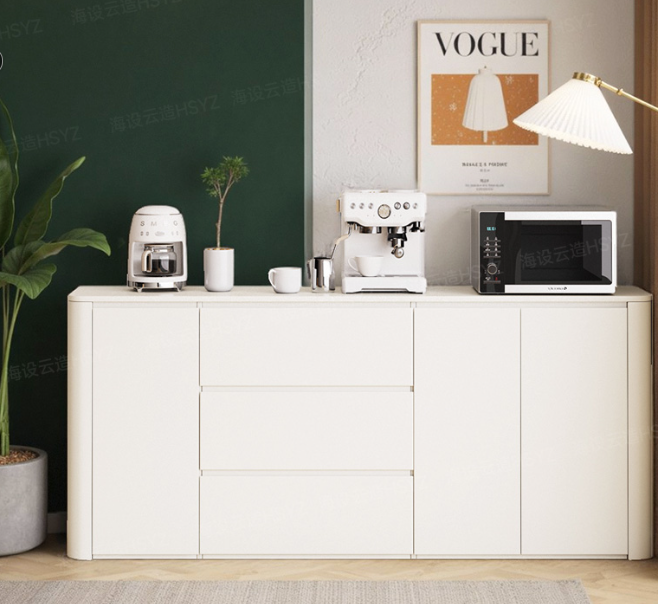 [PRE-ORDER] Custom-made curved sideboard ENF-grade kitchen cabinet