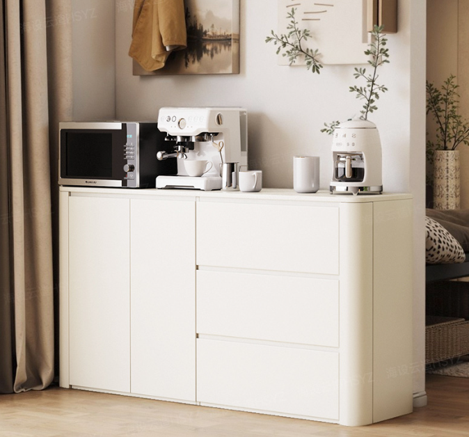 [PRE-ORDER] Custom-made curved sideboard ENF-grade kitchen cabinet