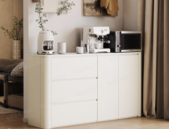 [PRE-ORDER] Custom-made curved sideboard ENF-grade kitchen cabinet