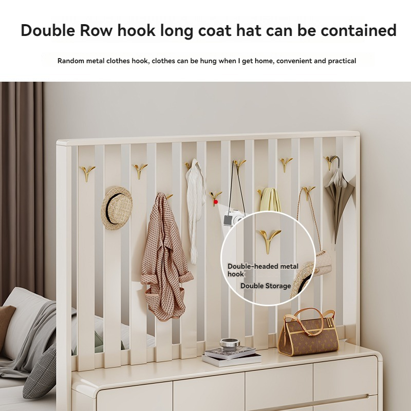 [Pre-order]  Light Luxury Hangers Shoe Cabinet Integrated Simple Modern Locker Home Door Partition Cabinet Coat Hat Cabinet Entrance Cabinet-Smart-Living