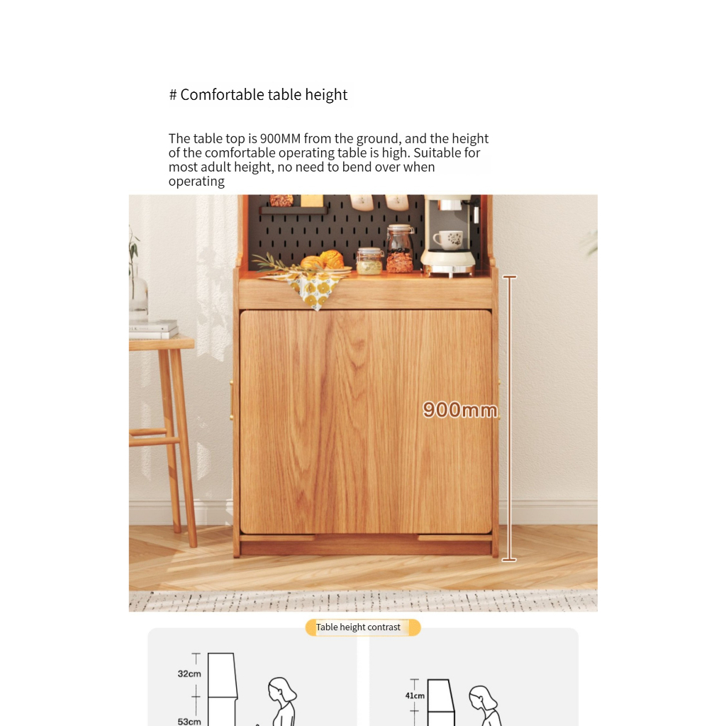 [Pre-order] Warner's Modern Folding Dining Table set and Chair High-grade Solid Wood - For Small Households | small table-Smart-Living