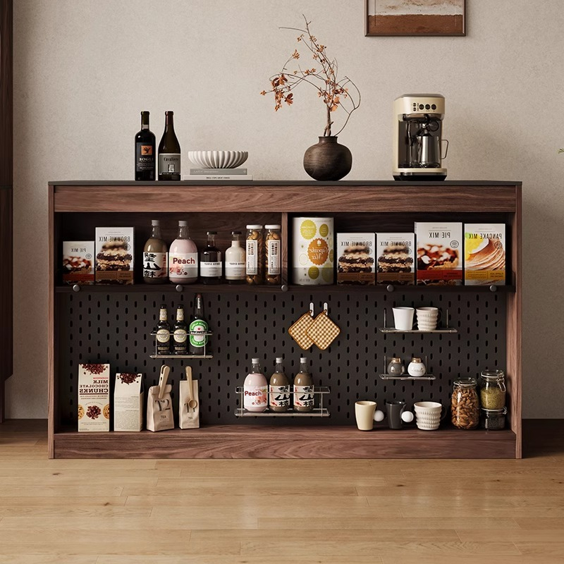 [showroom Pre-order] Italian Minimalist Walnut Solid Wood Extendable Island Dining Table - T/L-Shaped Rotatable Nordic Kitchen Counter