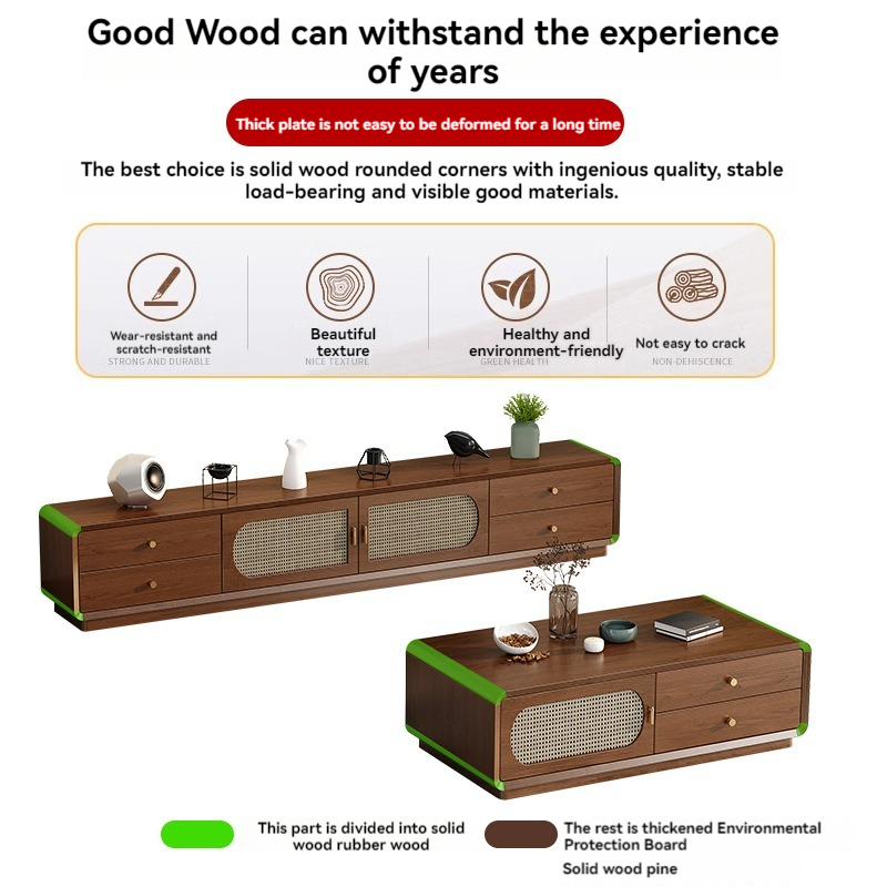 [pre order]New Chinese coffee table, TV cabinet, storage cabinet, integrated household living room