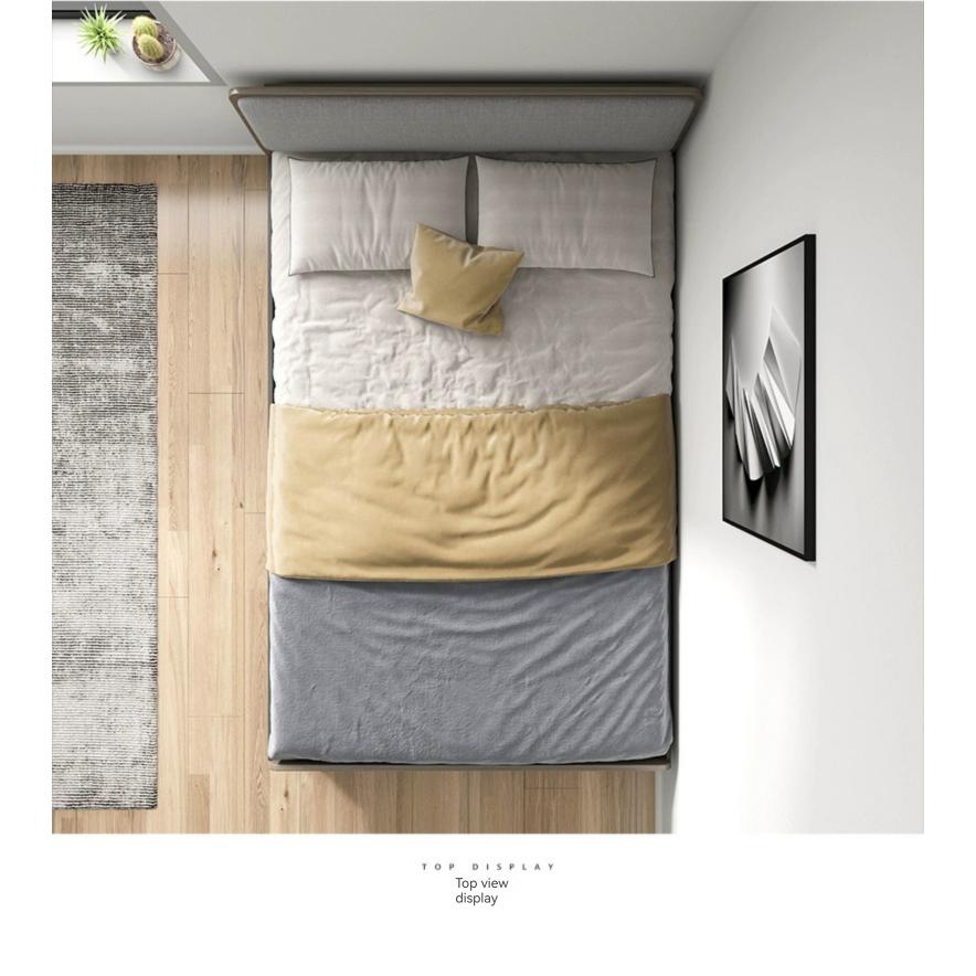 [Pre-order]  Nordic single bed, 1.2-meter small room study bed, household space saving, children's simple modern box storage bed-Smart-Living