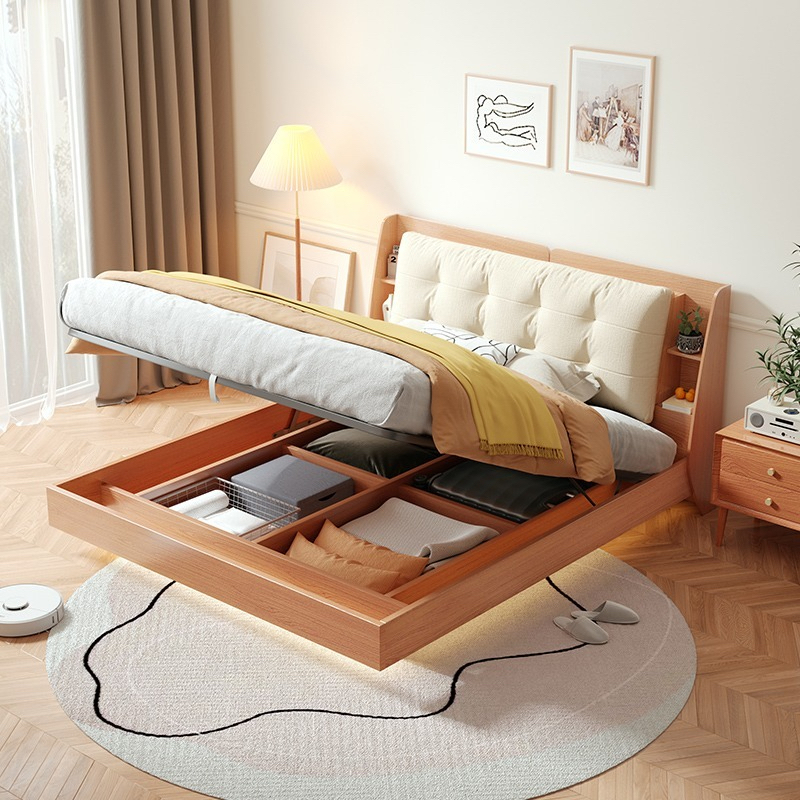 [Pre-order] Japanese-Style Storage Bed: Simple, Modern, and Space-Efficient Solution for Small Apartments-Smart-Living
