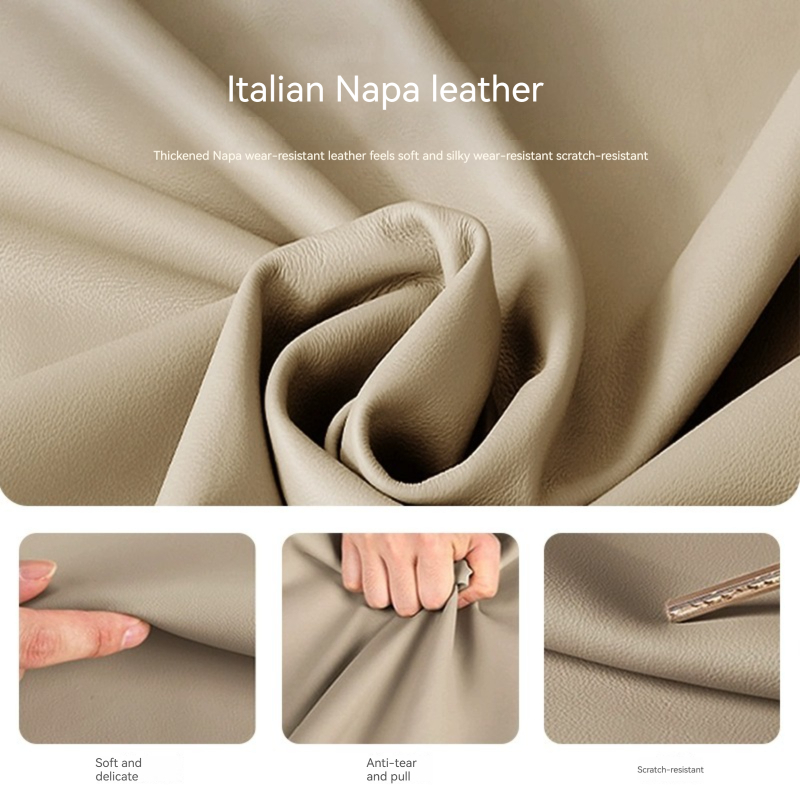 [Pre-order]  WM genuine leather bed, modern and minimalist new ecological cowhide bed, master bedroom, high-end and grand, light luxury soft bag, full edge double bed-Smart-Living