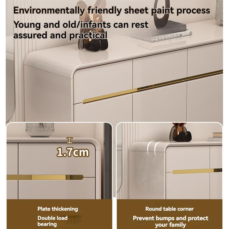 [Pre-order]  Light Luxury Shoe Cabinet Household Entrance Porch Outside the Balcony Large Capacity Storage Modern Simple Shoe Cabinet-Smart-Living