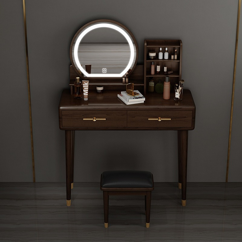 【pre order】Dressing table, bedroom, modern and simple, small dressing table, storage cabinet, integrated Nordic style dresser-Smart-Living