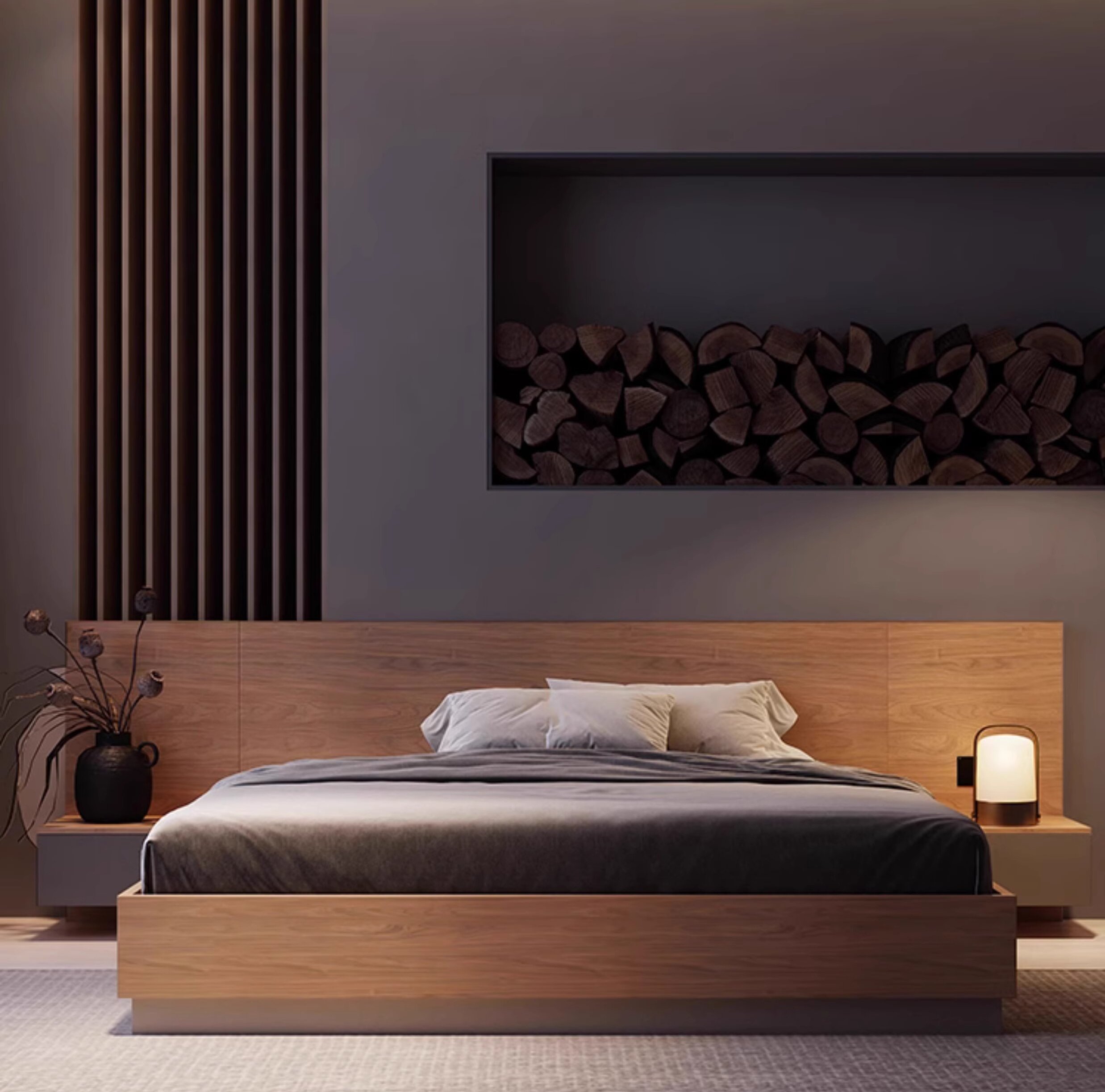 [Pre-order] Tatami Platform Storage Bed (1.5/ 1.8m) - with Bedside Cabinet and (Coconut Palm/ Latex) Mattress-Smart-Living