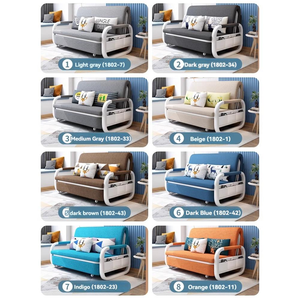 [Pre-order]  Collapsible sofa bed dual use 1.2m 1.5m living room network red small apartment multi-functional simple moder-Smart-Living