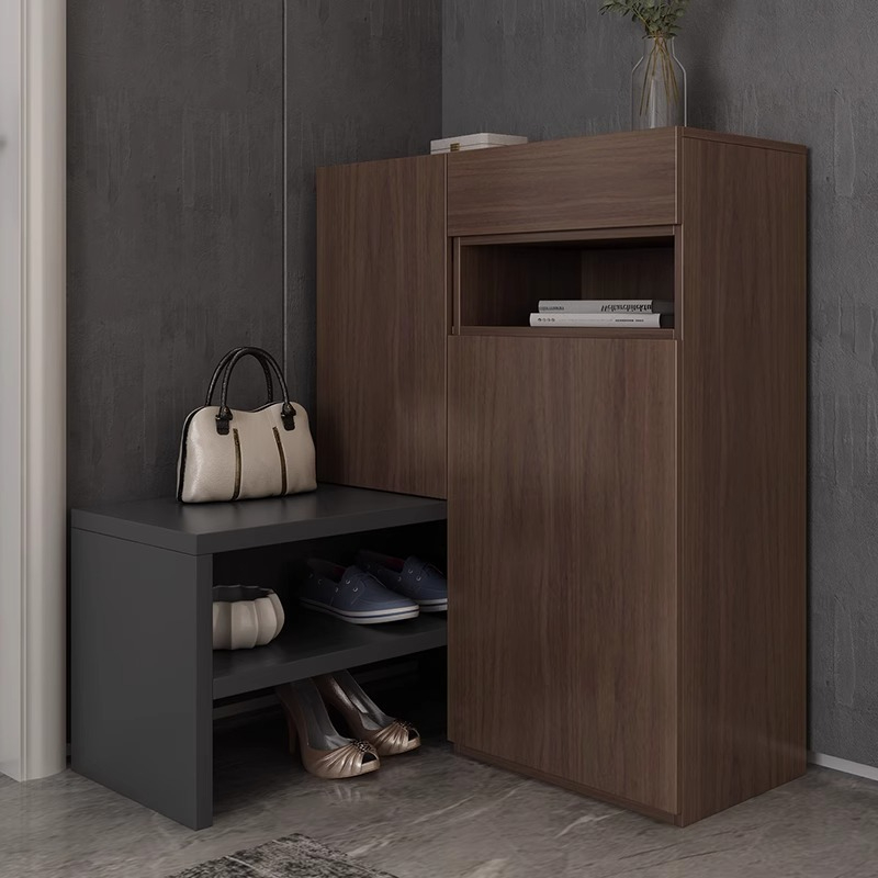 [Pre-order] Oulang Scandinavian simple household door corner entrance doorway cabinet shoes cabinet modern entrance living room storage cabinet storage cabinet-Smart-Living