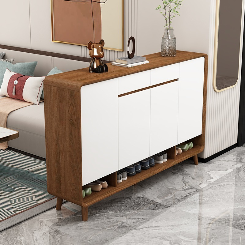 [Pre-order]  Nordic shoe cabinet entry door cabinet integrated modern simple living room large capacity partition cabinet balcony storage cabinet-Smart-Living