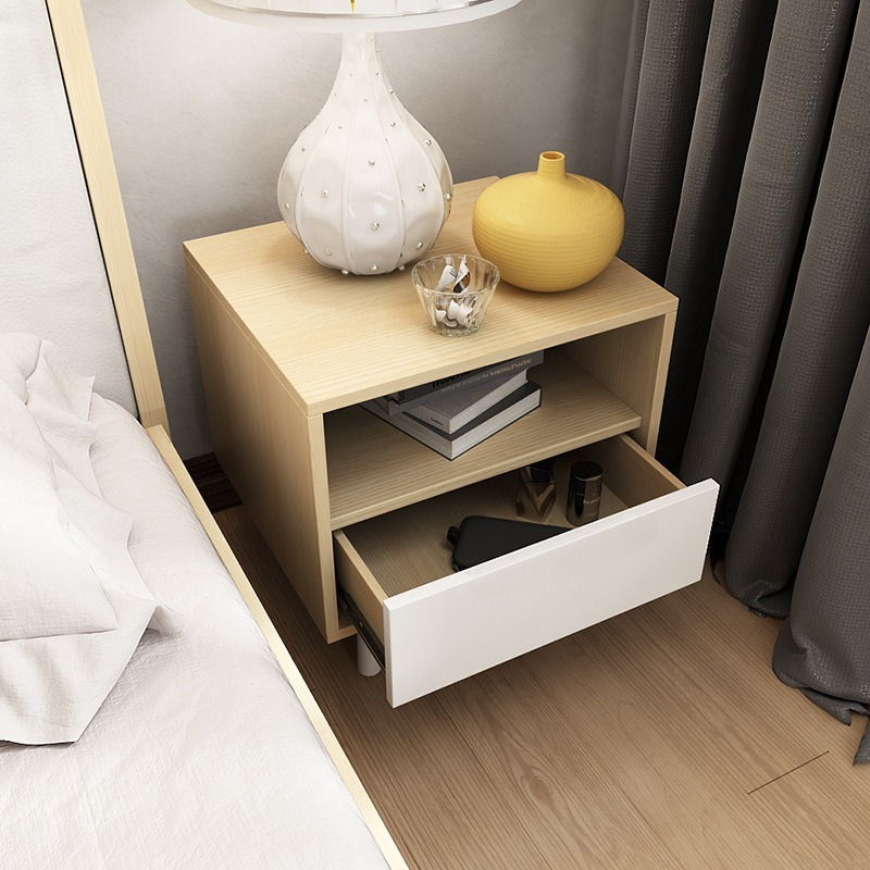 [Pre-order] Manufacturer Direct Sale Eco-Friendly Bedside Cabinet in Wood Color, Assembly Chipboard Storage Cabinet, Small Storage Cabinet.-Smart-Living