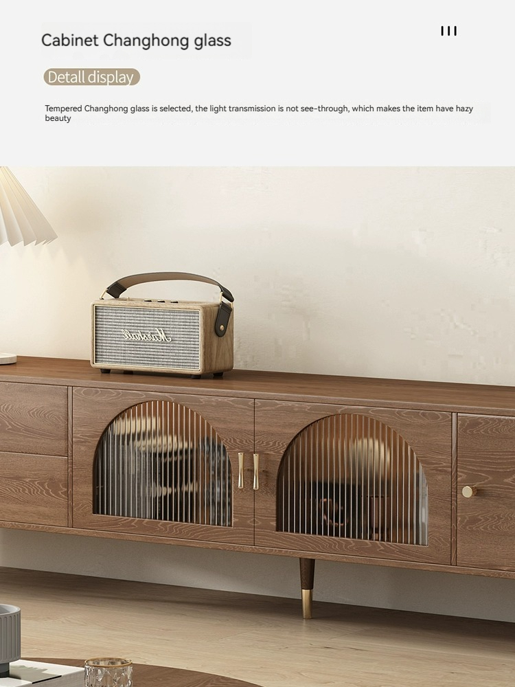 [Pre-order] Light luxury TV cabinet modern simple living room home small apartment coffee table TV cabinet combination of Northern Europe storage cabinet-Smart-Living