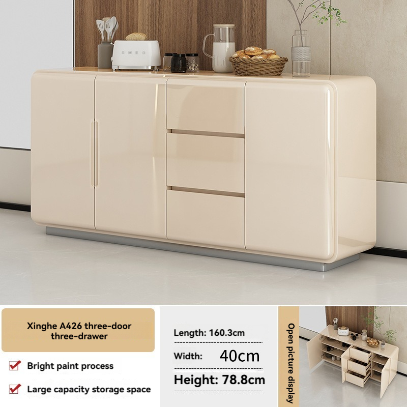 [pre order]Creamy sideboard, light luxury, minimalist storage cabinet, modern minimalist living room,-Smart-Living