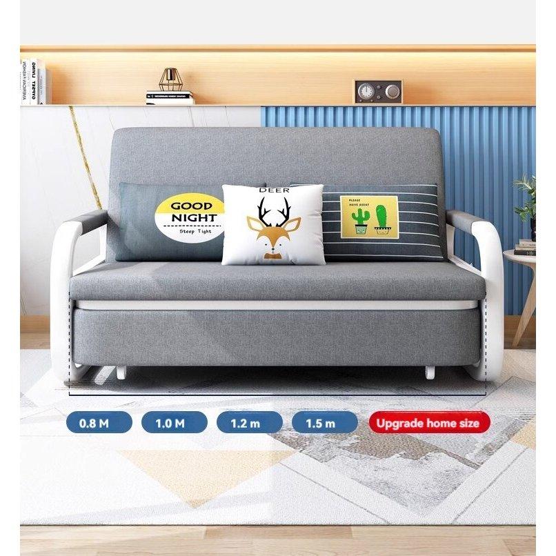 [Pre-order]  Collapsible sofa bed dual use 1.2m 1.5m living room network red small apartment multi-functional simple moder-Smart-Living