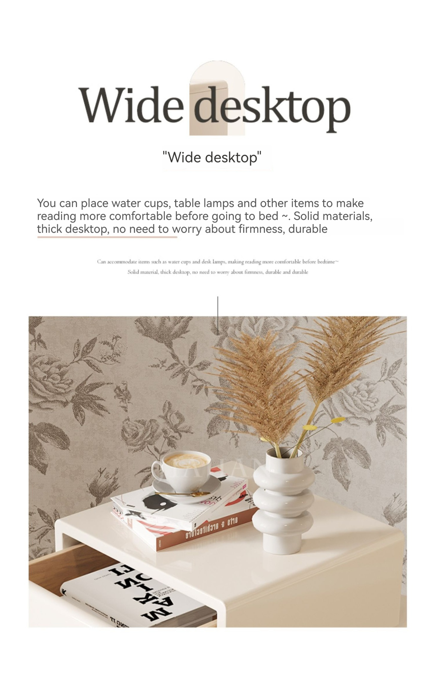 [Pre-order]  Creamy sugar cube bedside table, modern simple small multi-functional French light luxury bedroom, creative storage bedside cabinet-Smart-Living