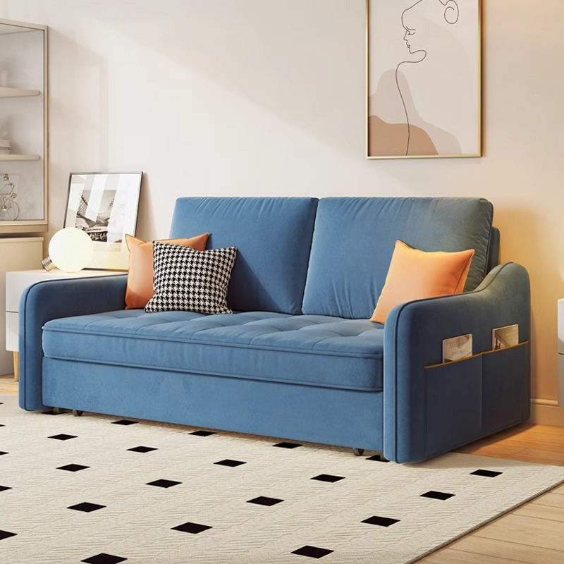 [Pre-order]  Sofa bed folding dual purpose living room small unit single double foldable retractable network celebrity balcony multi-functional bed-Smart-Living