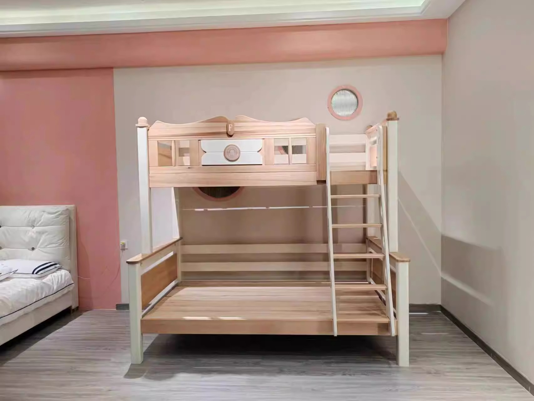 [Pre-order] Boxwood bunk bed, children's bed, small apartment, upper and lower bunk beds, upper and lower bunk beds-Smart-Living