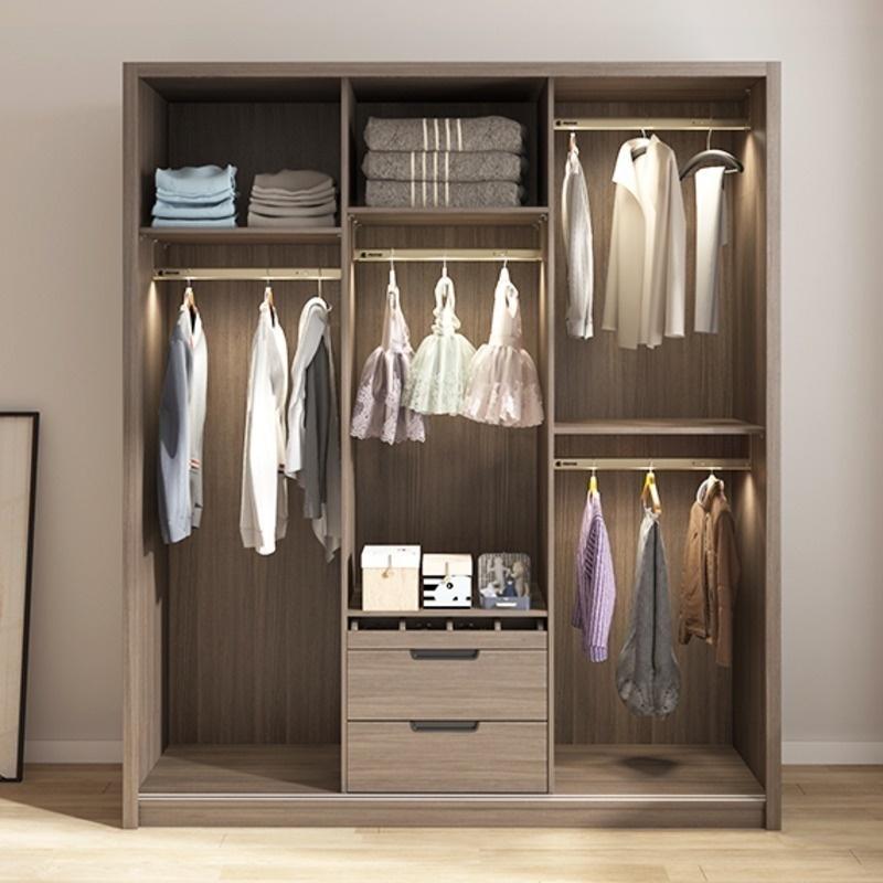 Sliding wardrobe bedroom small unit modern and minimalist wardrobe combination