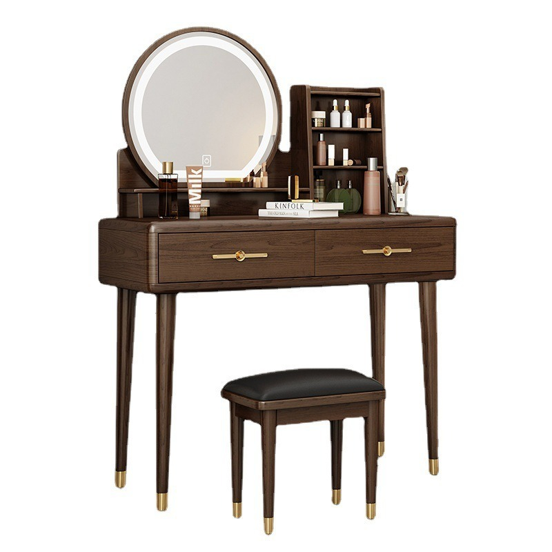 【pre order】Dressing table, bedroom, modern and simple, small dressing table, storage cabinet, integrated Nordic style dresser-Smart-Living