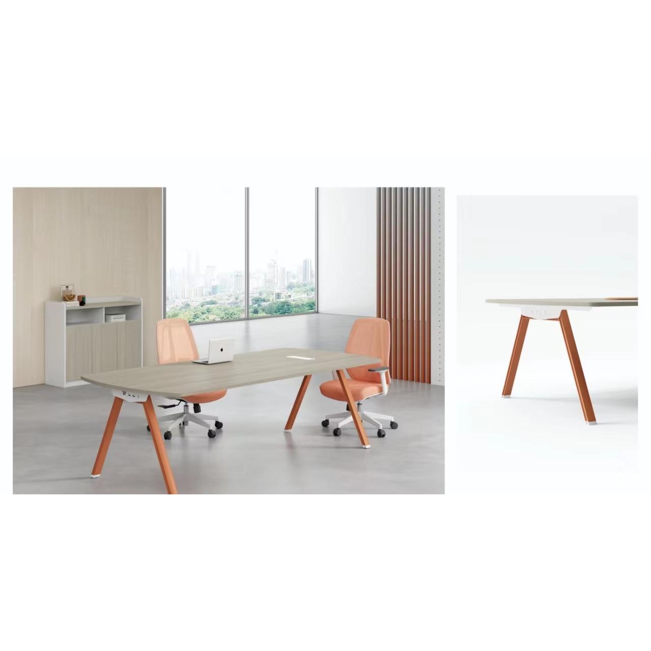 【Showroom】Conference table Long desk office simple modern negotiation table casual office table and chair combination long furniture-Smart-Living