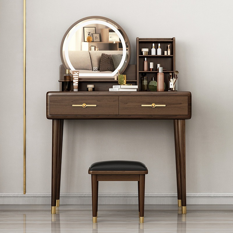 【pre order】Dressing table, bedroom, modern and simple, small dressing table, storage cabinet, integrated Nordic style dresser-Smart-Living