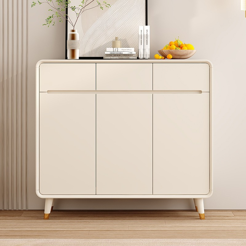 [Pre-order]  Entry Shoe Cabinet Home Door New Explosive Cream Wind Porch Cabinet Against The Wall Partition Foyer Cabinet-Smart-Living