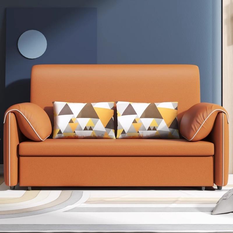 [Pre-order]  Technology cloth sofa bed dual-use foldable 1.5 meters modern simple small living room two-person -Smart-Living