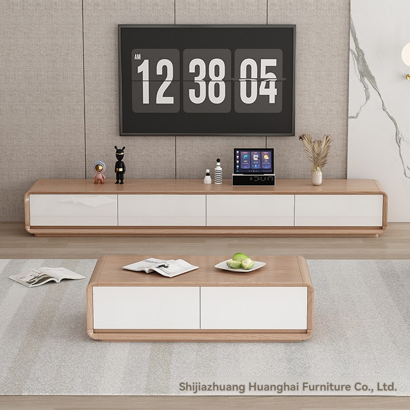 【Pre order】TV cabinet, coffee table combination, modern simple living room, household small apartment-Smart-Living